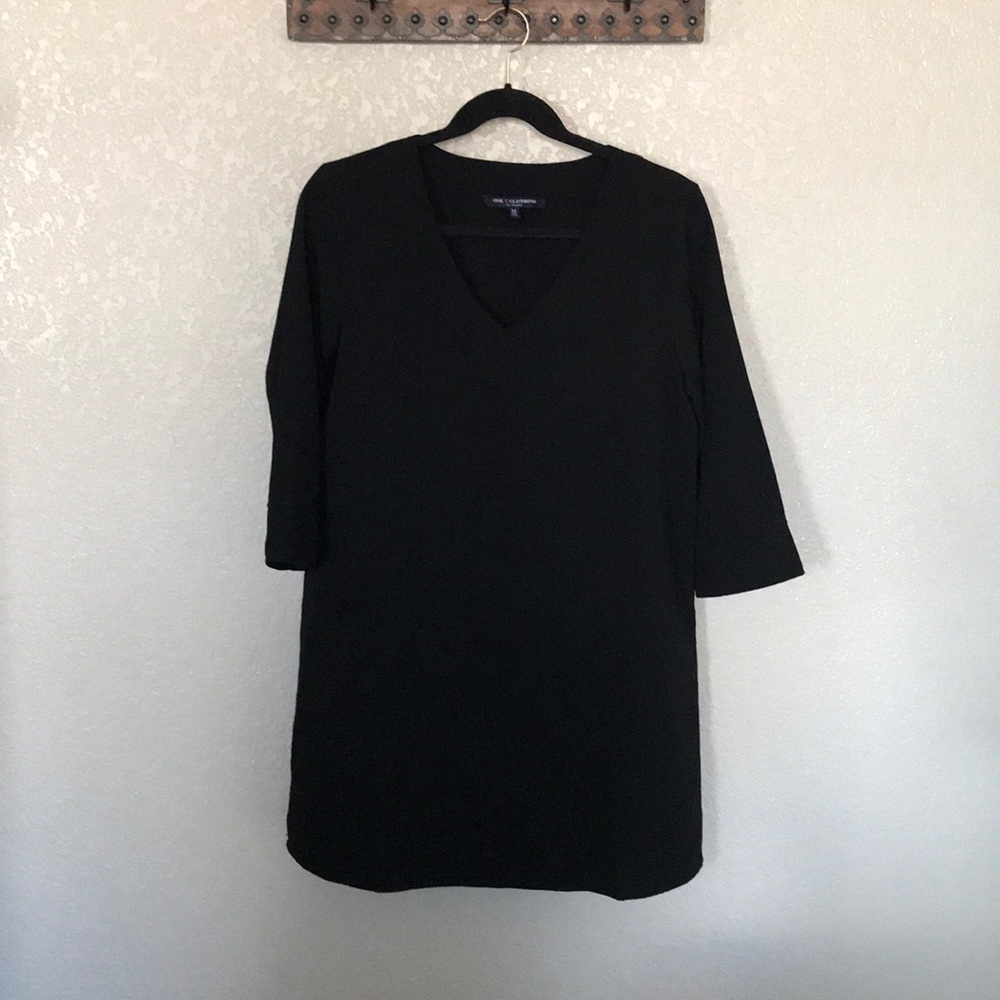 Black shift dress